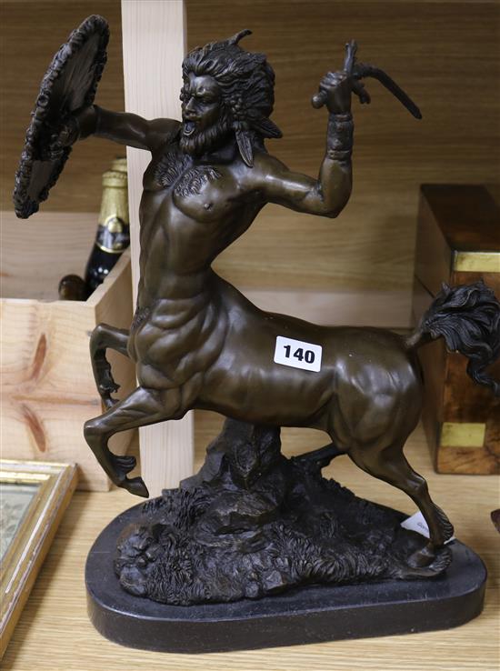 After Bologna. A modern bronze figure of a centaur, height 41cm